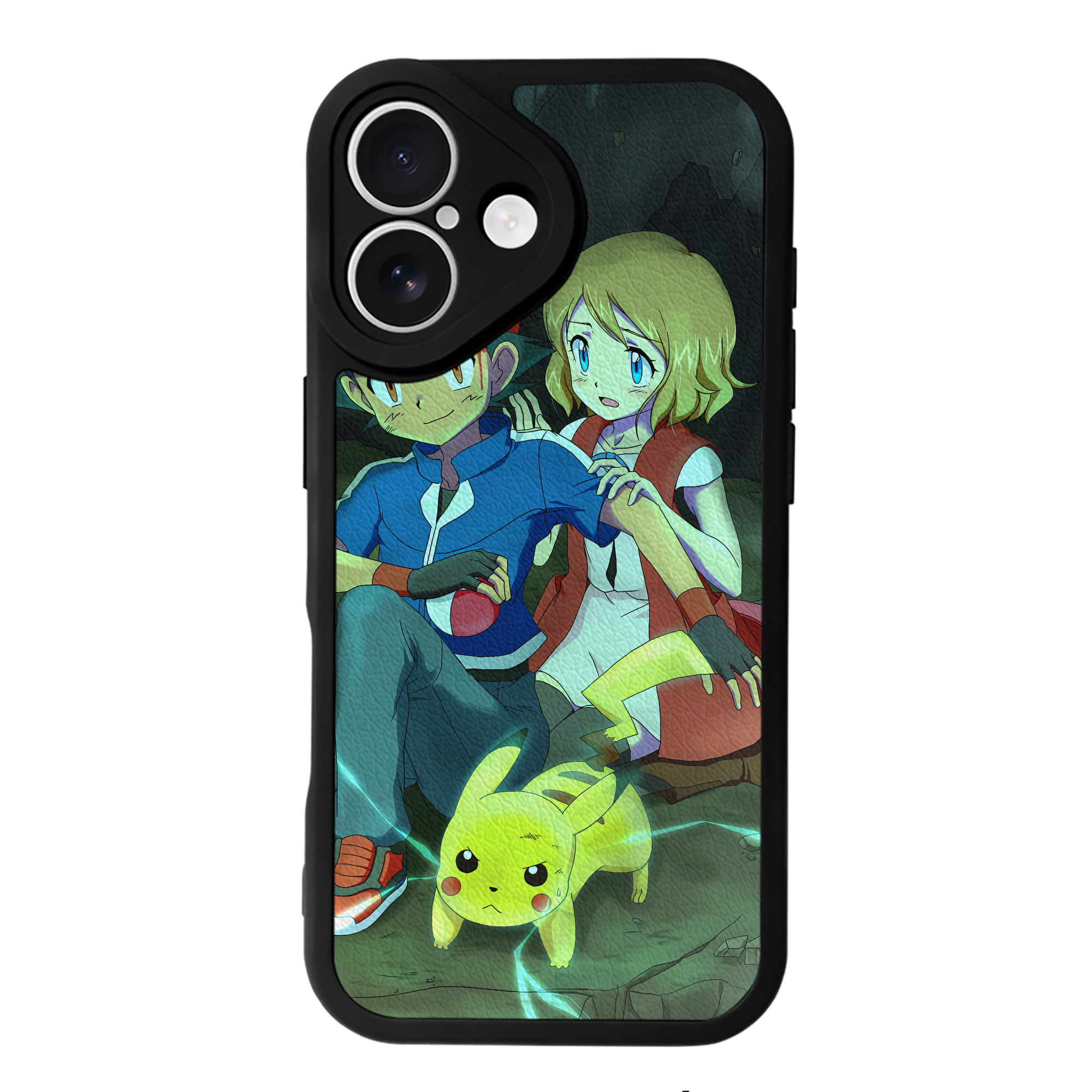 （画像用） ポケットモンスター Pokémon 【iPhone 16シリーズ対応】シリコンスマホケース（レザー調） 材質：シリコン